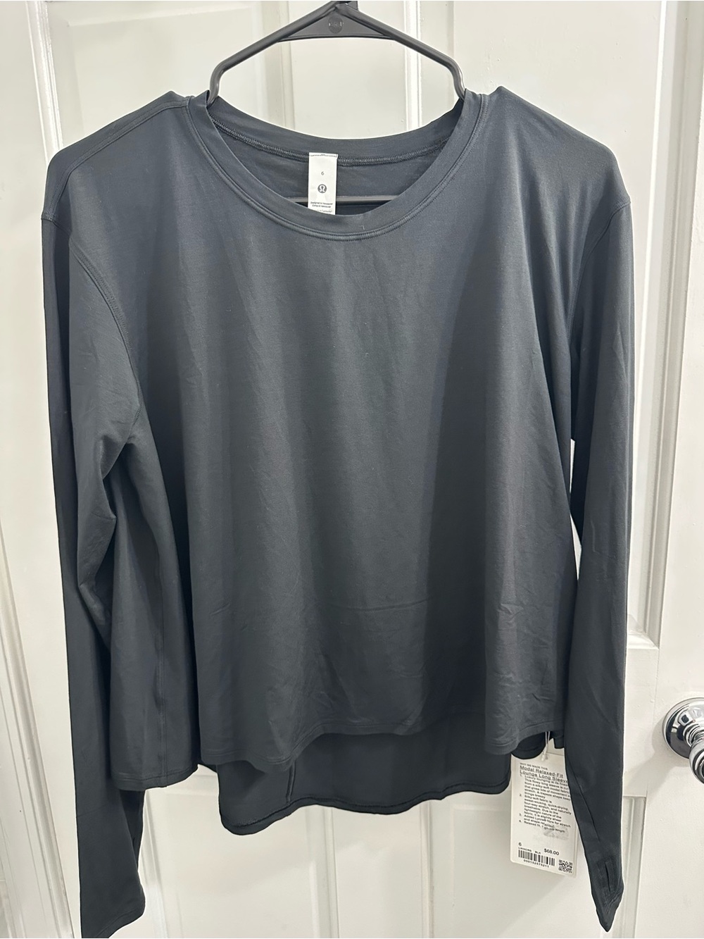 Lululemon Modal Relaxed-Fit Lounge Long Sleeve - Black